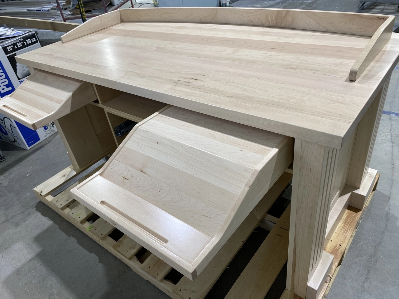 Wooden desk