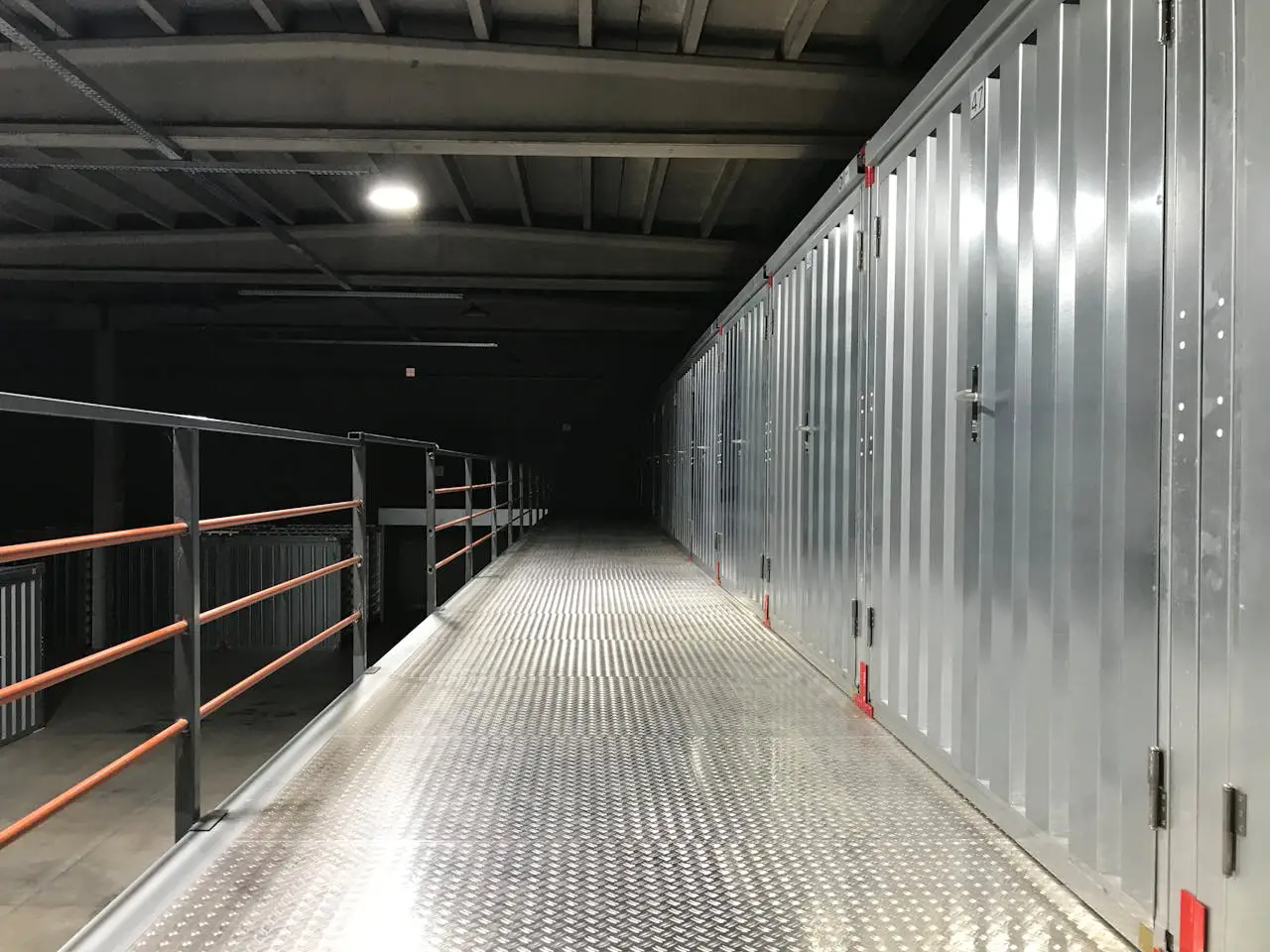 Steel Doors Inside Warehouse